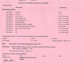 120 X Oaten Hay 5X4 Round Bales