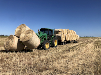 300 x Oaten Hay Round Bales