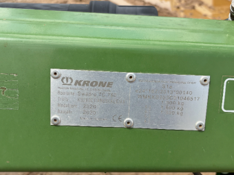 2020 Krone Swadro TC760 Rotary Hay Rake