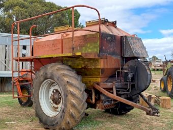 Fire Damaged Horwood Bagshaw Air Seeder