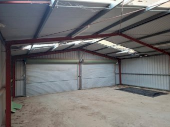 Double Garage / Shed 30ft wide x 30ft x 10ft high