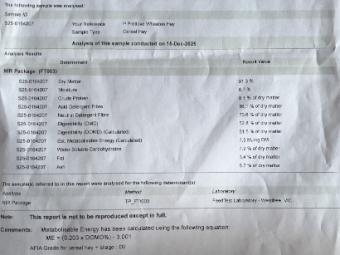 60mt Wheaten Hay 600kg 8x4x3 Bales