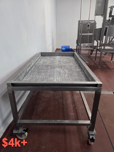 Stainless Steel Table with Wheels