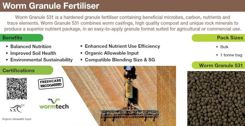 Biological Worm Granule Bulk (Suitable for Air Seeder application)