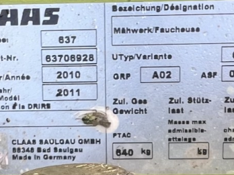 Claas Disco 2650 Plus Mower