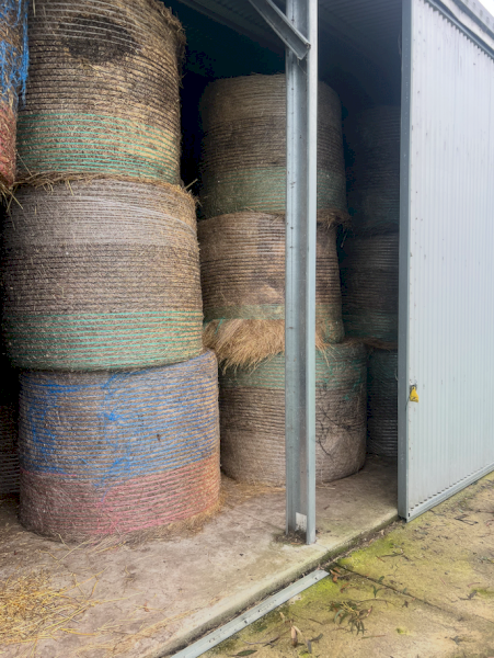 600 x Clover and Rye Hay Round Bales