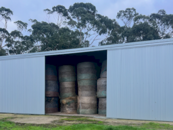 600 x Clover and Rye Hay Round Bales