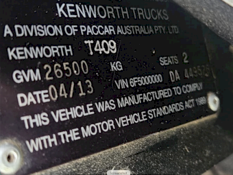 2013 Kenworth T409 Prime Mover