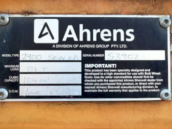 2012 Ahrens/Sherwell Grain Silo