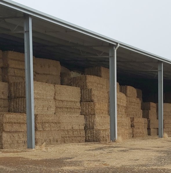 430mt Oaten Hay 630kg 8x4x3 Bales