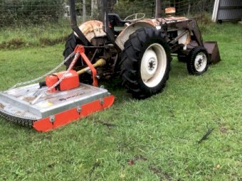 David Brown Tractor and Slasher