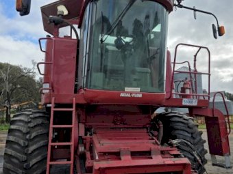 2003 Case IH 2388 Exclusive w/ Case 30' 2020 Front on Leith Trailer