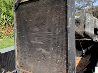 Radiator out of a Versatile Tractor