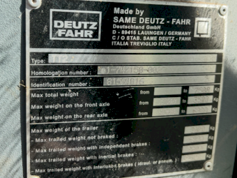 2011 Deutz Fahr Agrotron K100 Tractor with Loader