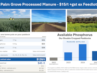 Processed Feedlot Manure