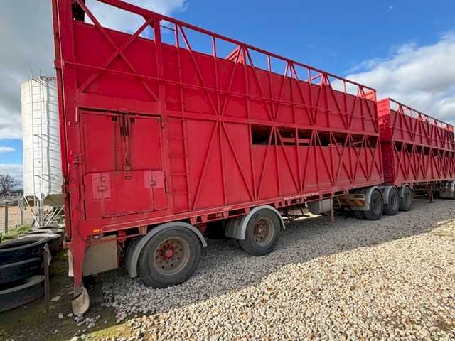 1993 Byrnes B-Double Stock Crate Trailers
