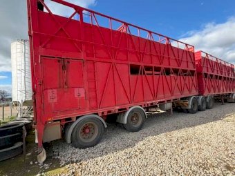 1993 Byrnes B-Double Stock Crate Trailers