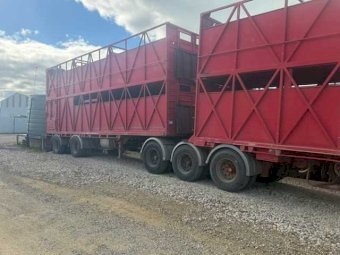 1993 Byrnes B-Double Stock Crate Trailers