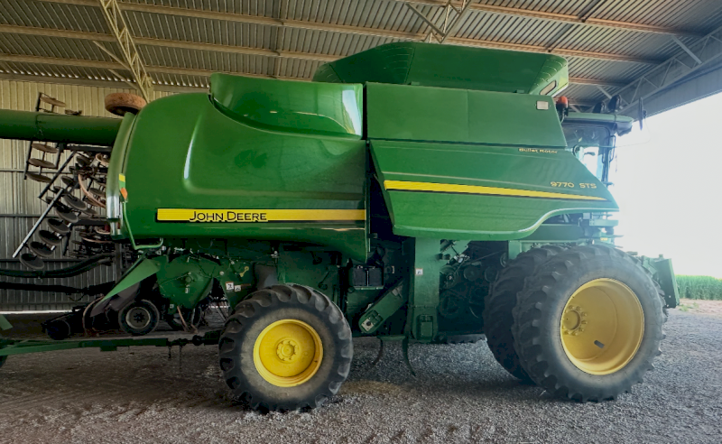 2011 John Deere 9770STS Header with 40ft Draper Front and Trailer