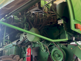 2011 John Deere 9770STS Header with 40ft Draper Front and Trailer
