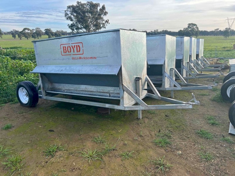 Under Auction - (A203) Boyd Towable Sheep Feeders 