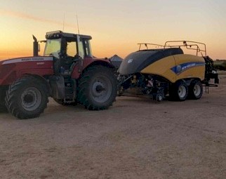 Hay bailing contractor