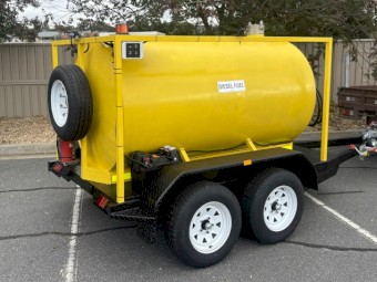 solar powered fuel trailer