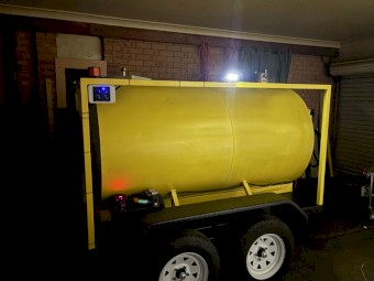 solar powered fuel trailer