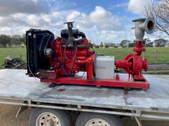 Crossley 95kw motor and 125x100-250 pump