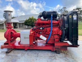 Crossley 95kw motor and 125x100-250 pump