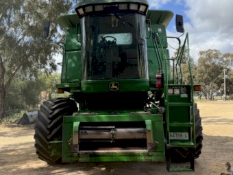 2002 John Deere 9750 STS Header with Front and Trailer