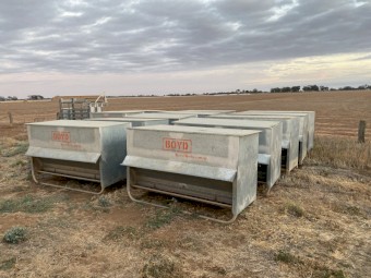 Boyd sheep feeders