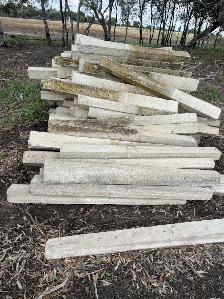 Concrete fence posts