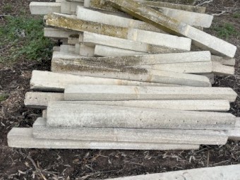 Concrete fence posts