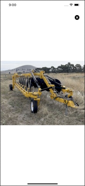 Elsworth 6 aside V Rake hydraulic opening