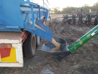 Grouper Custom Built One Side Delivery Bins on 42ft Trailer