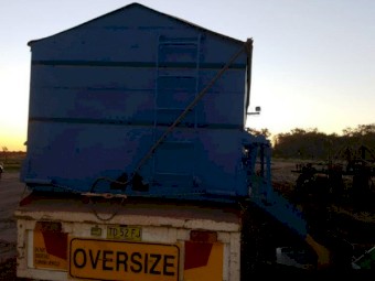 Grouper Custom Built One Side Delivery Bins on 42ft Trailer