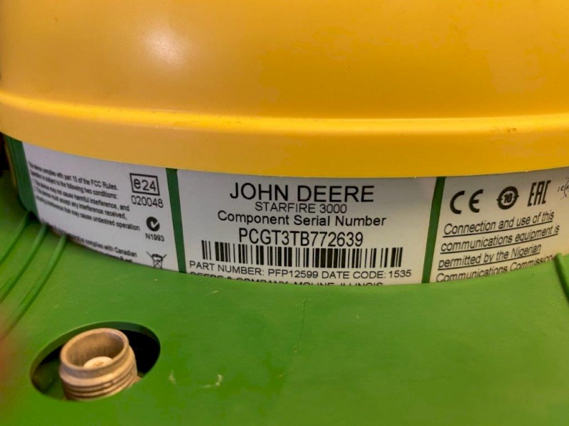 JD Starfire 3000 with RTK enabled