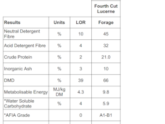 55mt Irrigated Lucerne Hay (4th Cut)
