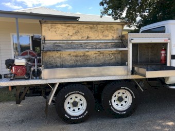 Fire Fighting Unit on Custom Aluminium Tray