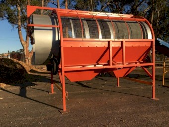 Orange 2m Diameter Trommel