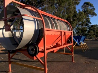 Orange 2m Diameter Trommel