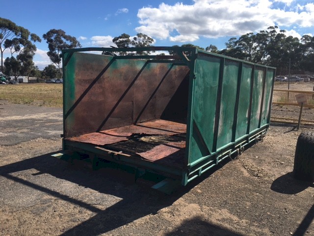 SOLD - Green Scrap Bin