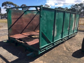 SOLD - Green Scrap Bin