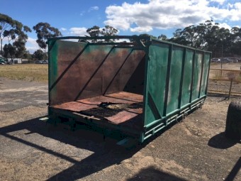 SOLD - Green Scrap Bin