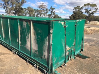SOLD - Green Scrap Bin