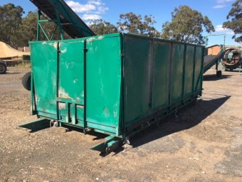 SOLD - Green Scrap Bin