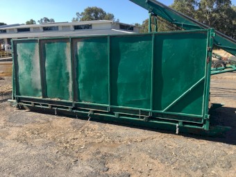 SOLD - Green Scrap Bin