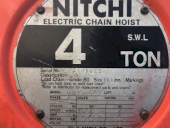4T Nitchi Chain Hoist