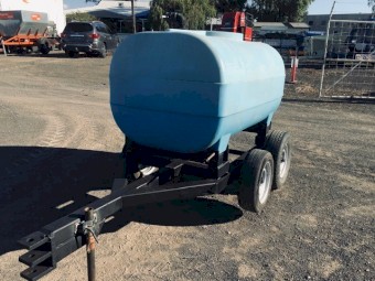 1700L Poly Water Tandem Axle Cartage Tank and Trailer